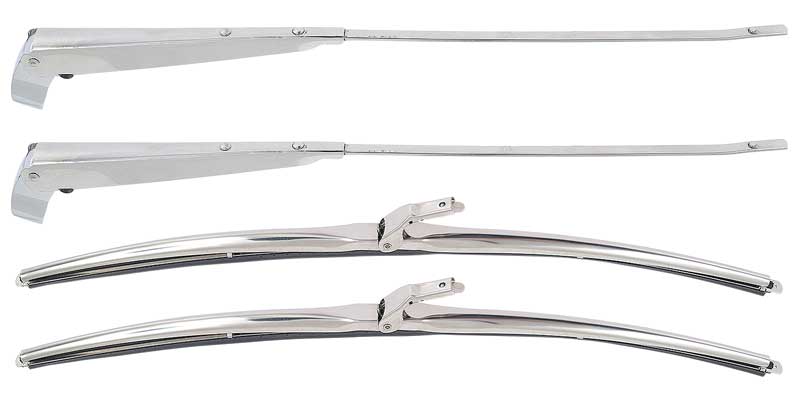 1970-74 Mopar E-Body Windshield Wiper Arms Anco Style Wiper Arm/Blade Set