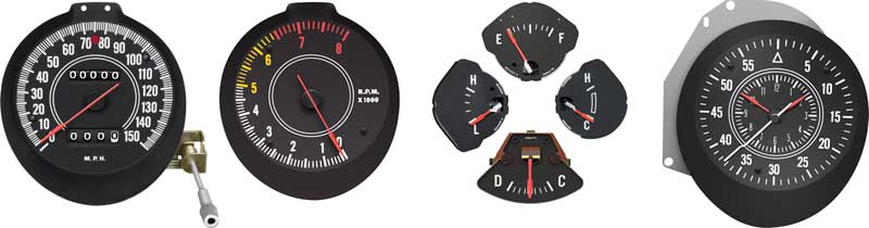 1970-71 Mopar E-Body Rallye Gauge Set