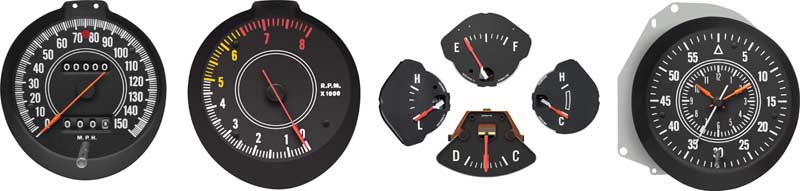 1972-74 Mopar E-Body Rallye Gauge Set