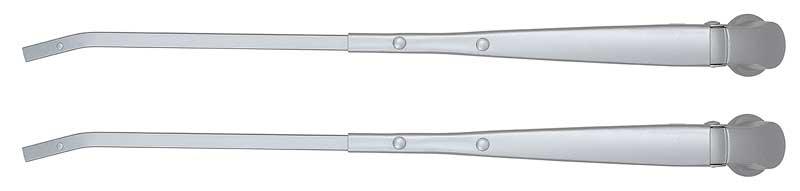 1962-69 GM Wiper Arm Set 13" Long Silver Painted Pair
