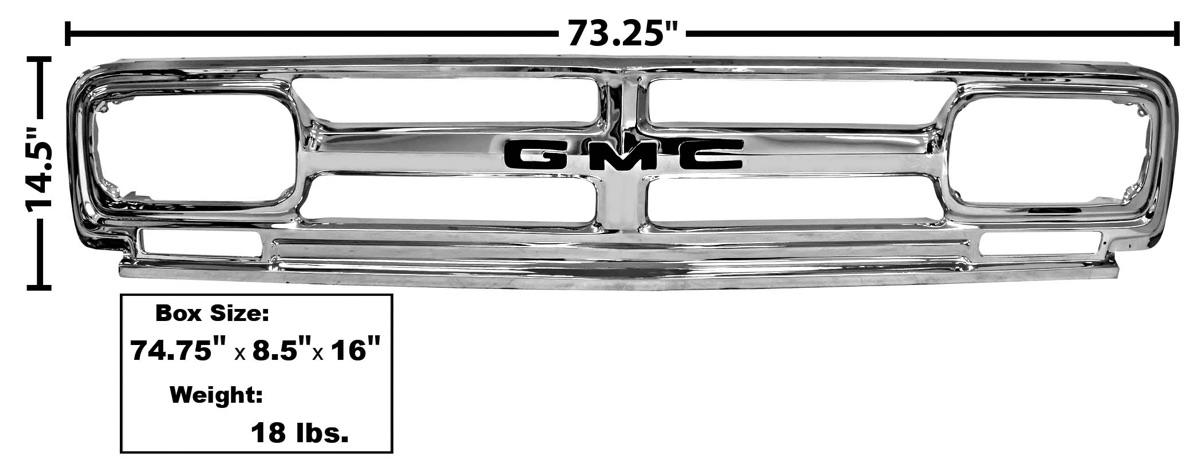 1967 GMC GMC Grille Chrome GMC