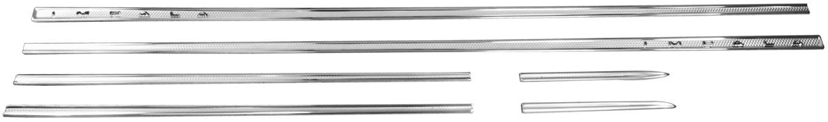 63 Body Side Molding Set 6 pieces SS