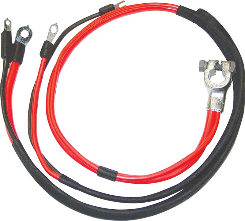 1969-70 Dodge, Plymouth B-Body Positive Battery Cable - Big Block with 1-Piece Molded Starter Lug