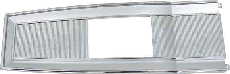 1966-68 Charger, Coronet, GTX, Road Runner Console Top Plate Manual Trans Chrome