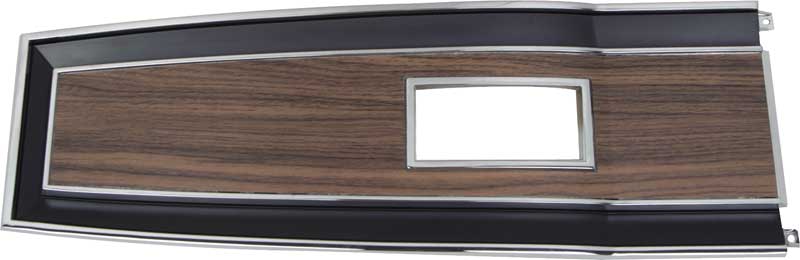 1969-70 Charger, Coronet, GTX, Road Runner Console Top Plate For Manual Trans Woodgrain