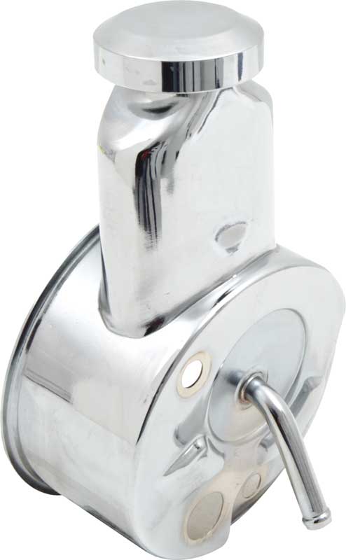 1967-68 Power Steering Reservoir For Saginaw PS Pump Small Block Chrome