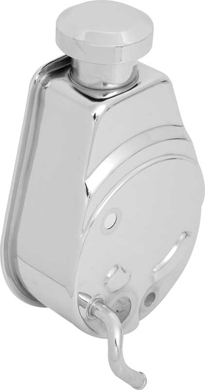 1970-75 Chevrolet Chrome Power Steering Reservoir with Cap Hardware 6 & 8 Cylinder