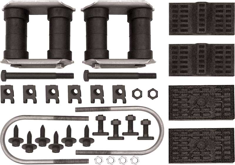 1970-81 Camaro, Firebird, 1975-79 Nova Rear Leaf Spring Installation Set Multi-Leaf