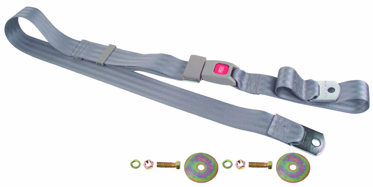 1967-74 Camaro / Chevelle / Chevrolet Truck / El Camino / Firebird / GTO / Impala / Monte Carlo / Mopar / Mustang / Nova Seat Belt Gray