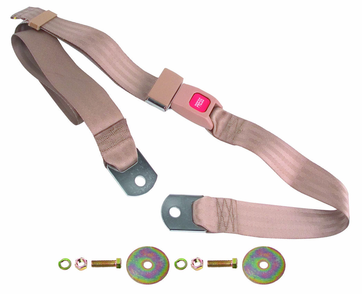 1967-74 Camaro / Chevelle / Chevrolet Truck / El Camino / Firebird / GTO / Impala / Monte Carlo / Mopar / Mustang / Nova Seat Belt Tan