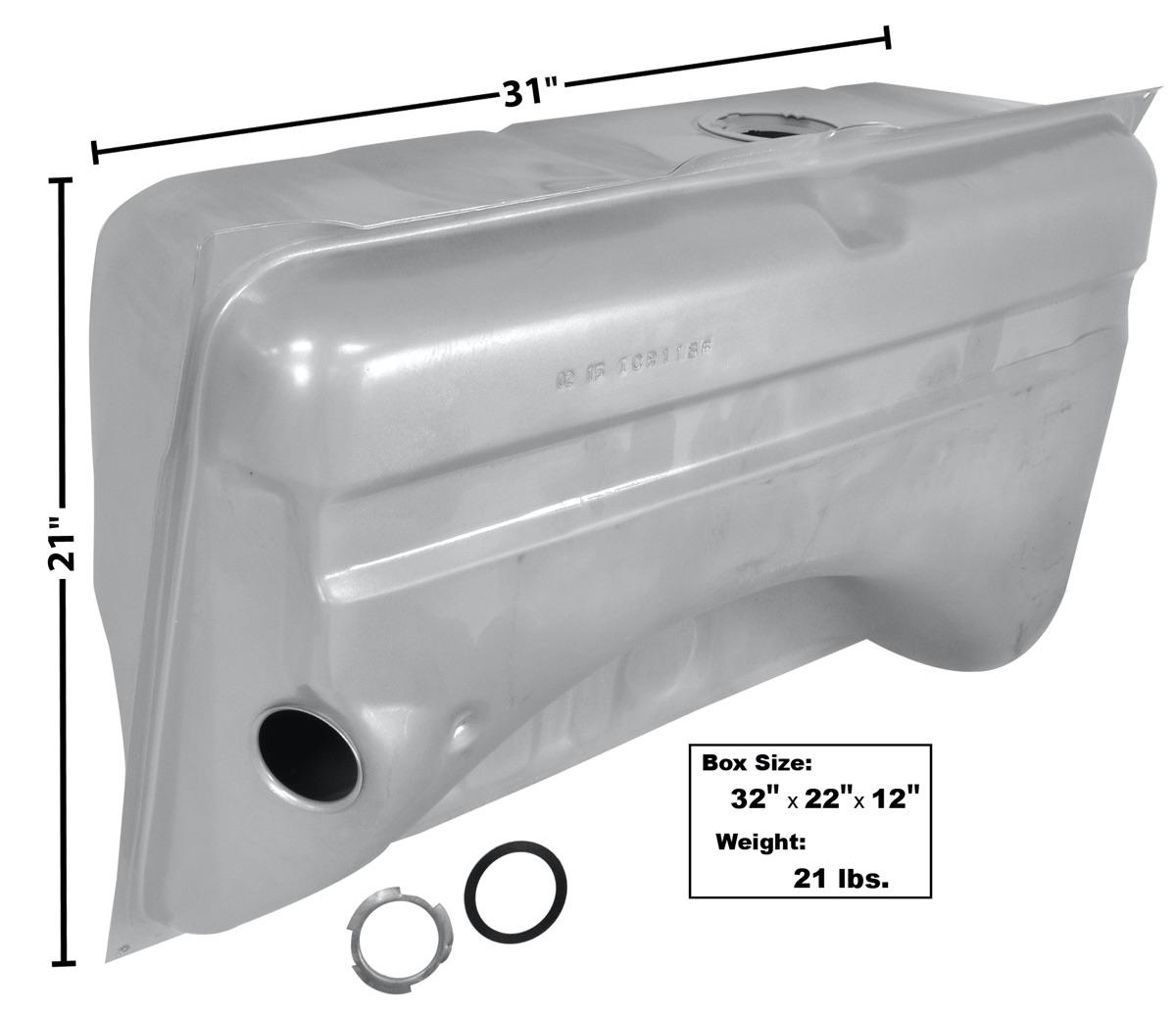 1967 Barracuda / Dart / Mopar / Valiant Gas Tank 18 Gallon 2.25 Filler