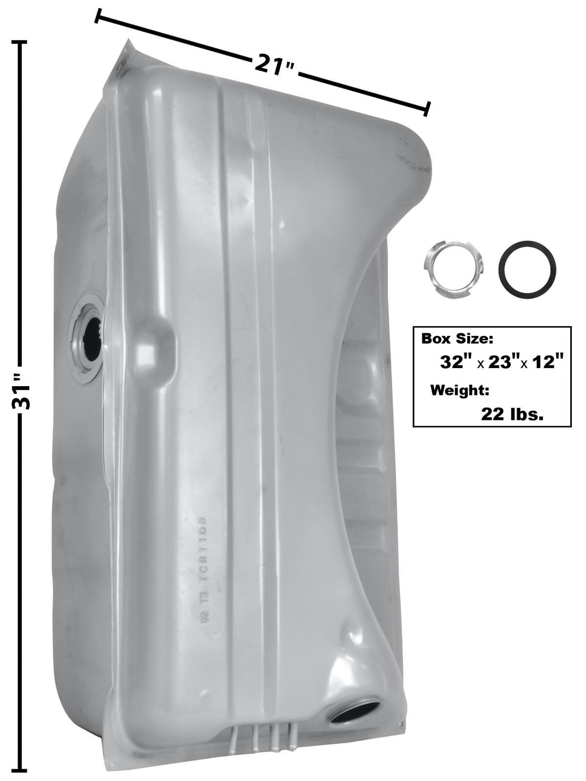 1970-71 Dart / Duster / Mopar / Scamp / Valiant Gas Tank 16 Gallon with 4 Vent Pipe