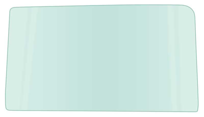 1955-57 Bel Air, 150, 210, Front Door Glass 2-Door Sedan, Station Wagon, Club Coupe, Delivery, Utility Light Green Tint RH or LH: Each