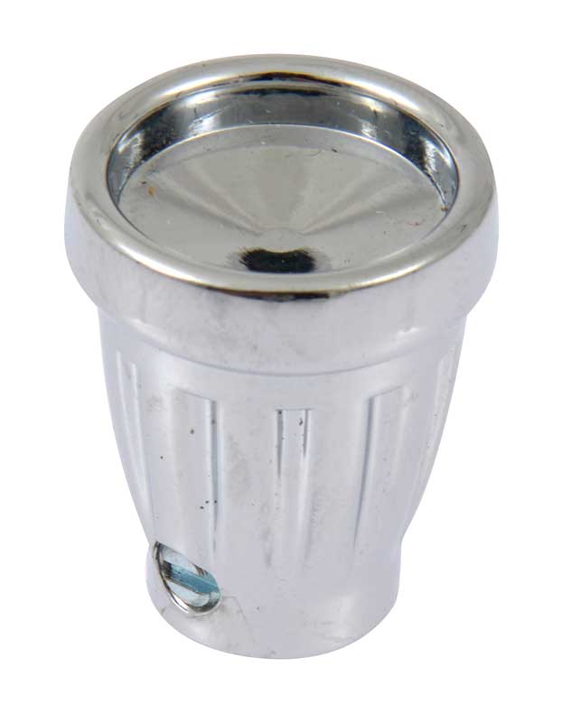 1964-66 Ford Mustang, 1961-66 Ford Truck, Bronco Windshield Wiper Knob with Set Screw Chrome