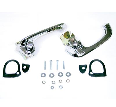 1964-66, 1969-70 Mustang, 1966-77 Bronco, 1964-65 Falcon, Comet Outer Door Handle Set With Hardware