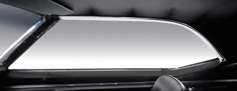 1967-68 Camaro, 1967-69 Firebird Interior Headliner Side Moldings Polished Aluminum For Deluxe and Custom Interiors RPO Z87, Z23 Options