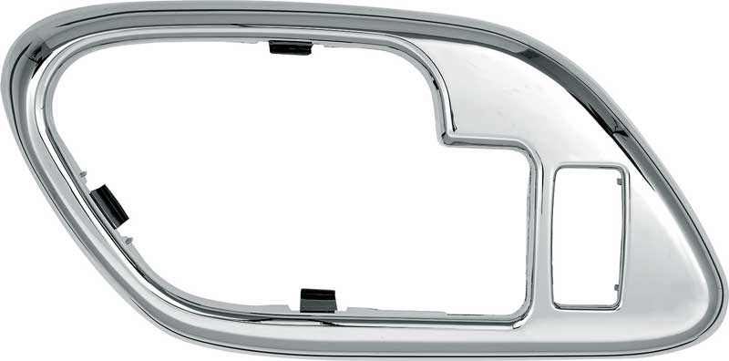1995-2002 Chevy, GMC Pickup, SUV: Inner Door Handle Bezel with Power Door Locks Chrome LH Driver Door
