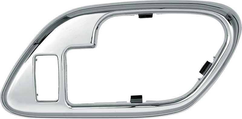 1995-2002 Chevy, GMC Pickup, SUV: Inner Door Handle Bezel with Power Door Locks Chrome RH Passenger Door