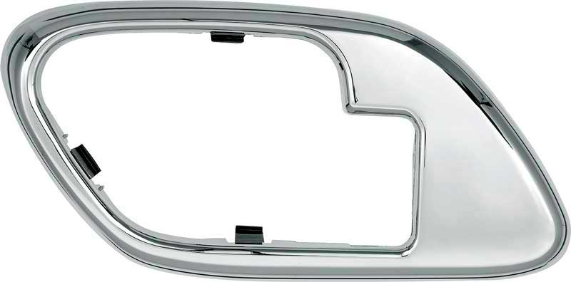 1995-2002 Chevy, GMC Pickup, SUV: Inner Door Handle Bezel with Manual Door Locks Chrome LH Driver Door
