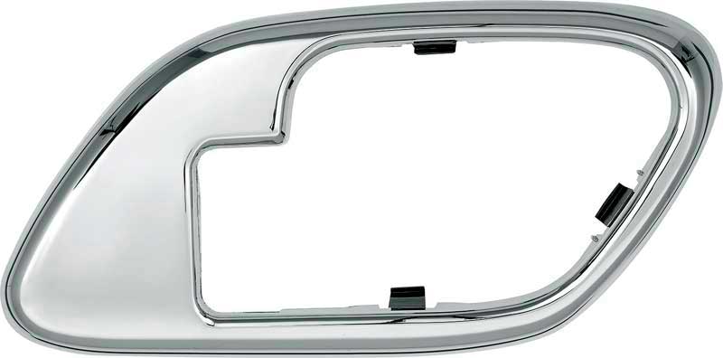 1995-2002 Chevy, GMC Pickup, SUV: Inner Door Handle Bezel with Manual Door Locks Chrome EH Passenger Door