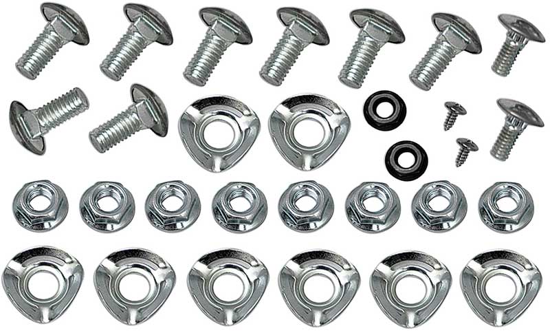 1964-70 Ford Mustang 1966-77 Bronco Bumper Bolt Mounting Kit Front & Rear 28 Pieces