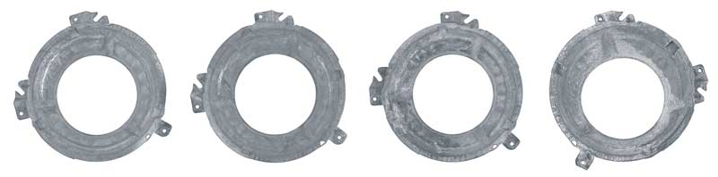 1971-74 Mopar Headlamp Bucket Set Inner and Outer LH and RH Sides - Set of Four
