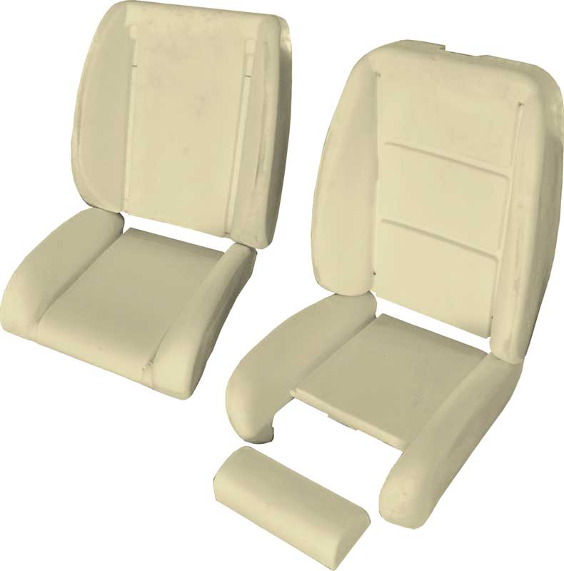 1982-83 Camaro, 1982 Camaro Z28 Pace Car Front Bucket Seat Foams w/ Seat Back Wire Pair Made in the USA