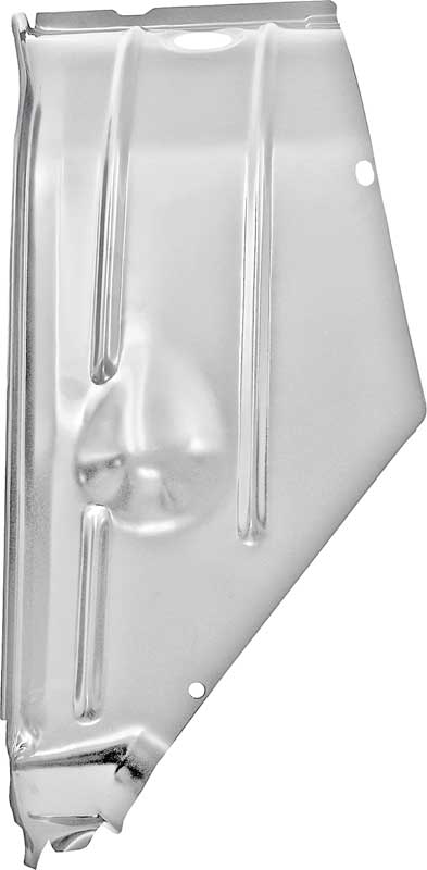 1966-67 Chevy II / Nova Outer Side Cowl Panel Passenger Side Silver Weld-Thru Coating