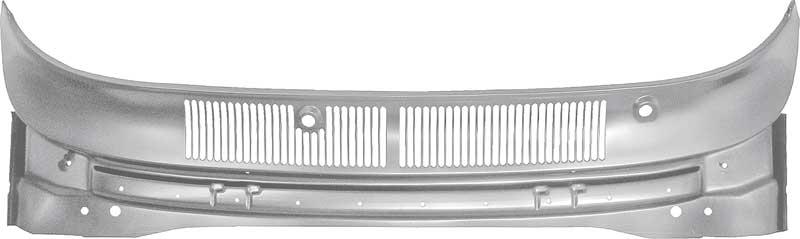1966-67 Chevy II Nova Cowl Top Vent Grill Silver Weld-Thru‚Ñ¢ Primer