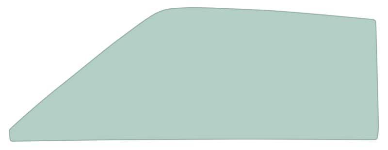 1969 Mustang Fastback Door Glass Tinted Glue-In Style Drivers Side