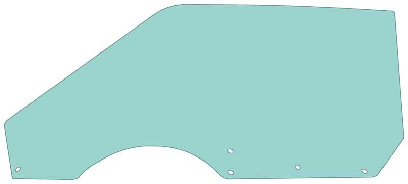 1969-70 Mustang Fastback Door Glass Tinted Bolt-In Style Driver Side