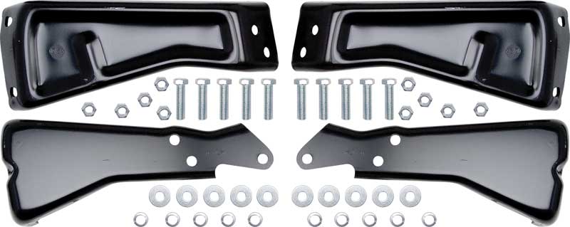 1973-80 Chevrolet, GMC C/K Fleetside Pickup, Blazer, Jimmy, Suburban Rear Bumper Bracket Set With Hardware