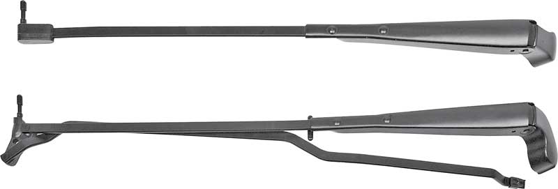 1970-81 Camaro / Firebird Windshield Wiper Arms with Recessed Wipers Black Pair