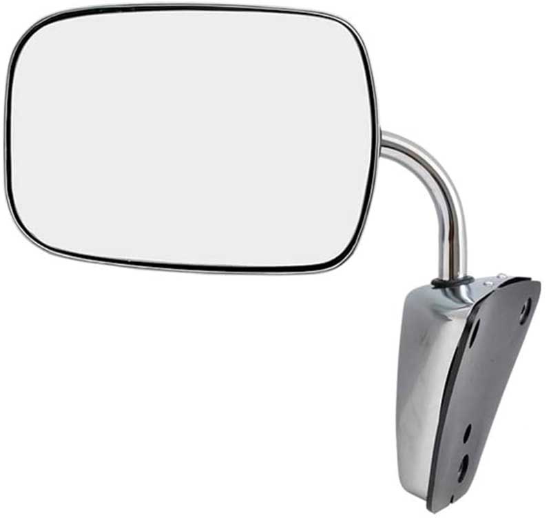 1973-91 Chevrolet, GMC Pickup, Blazer, Jimmy, Suburban Outer Door Mirror Chrome LH or RH Each