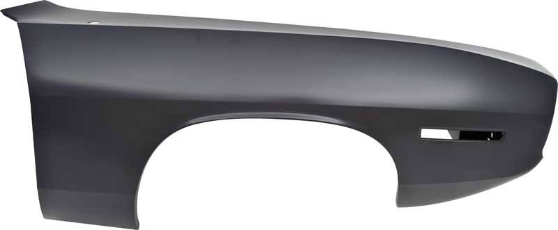 1971 Plymouth Barracuda, Cuda Front Fender without Gills RH Passenger Side EDP Coated