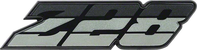 1980 Camaro Z28 Front Grill Emblem Tri-Color Green / Black