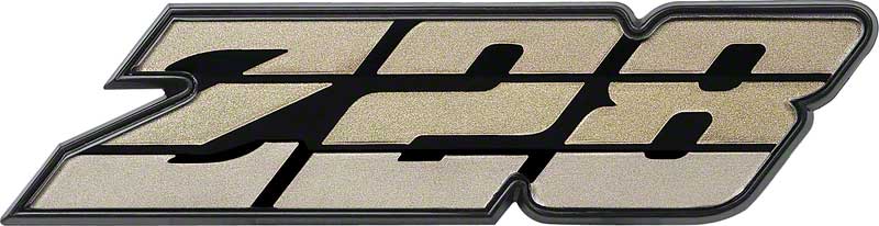 1980-81 Camaro Z28 Grill Emblem  Tri-Color Gold