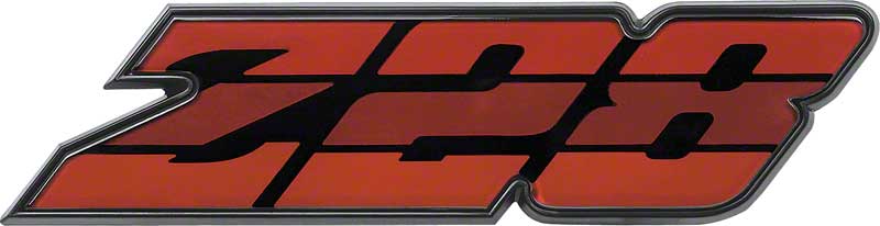 1980-81 Camaro Z28 Grill Emblem  Tri-Color Red