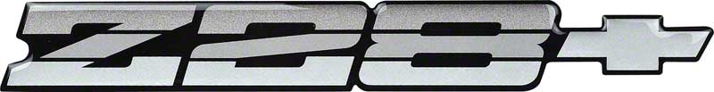 1985-86 Camaro Z28 Rear Panel Emblem Tri-Color Silver
