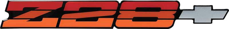 1985-86 Camaro Z28 Rear Panel Emblem Tri-Color Red