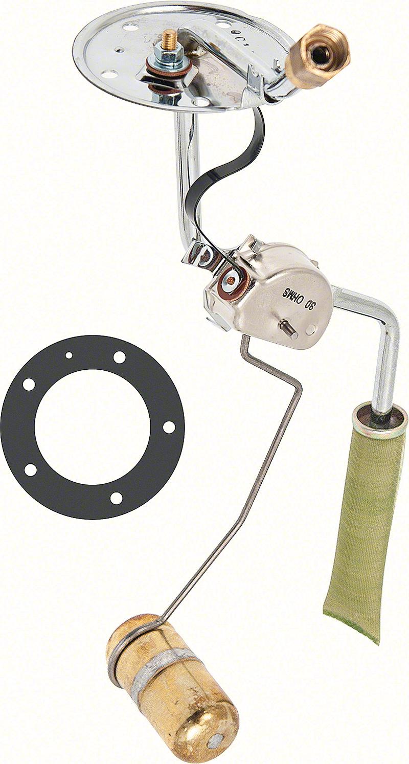 1955-57 Chevrolet Bel Air, 150, 210, Del Ray, Sedan, Hardtop, Convertible Fuel Tank Sending Unit 3/8" Line Except Convertible