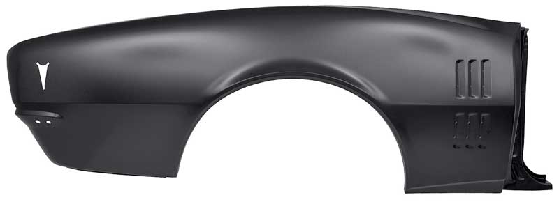 1968 Firebird Quarter Panel Outer Skin with Door Jamb Section Passenger Side EDP Coated