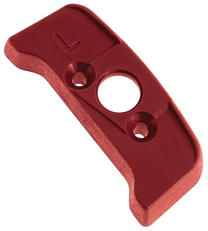 1974-81 Seat Belt Shoulder Guide Escutcheon Firethorn Red LH Driver Side
