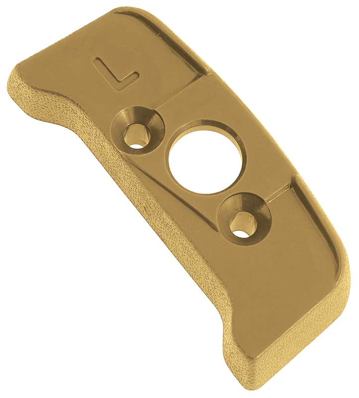 1974-81 Seat Belt Shoulder Guide Escutcheon Buckskin LH Driver Side