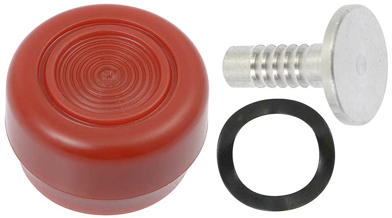 1968-79 Ford Window Crank Handle Knob Vermillion (Red)