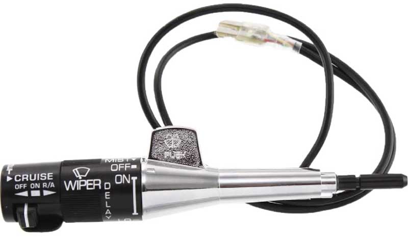 1984-95 GM Combination Switch Turn Signal Lever with Cruise with Pulse Wipers Chrome Stem