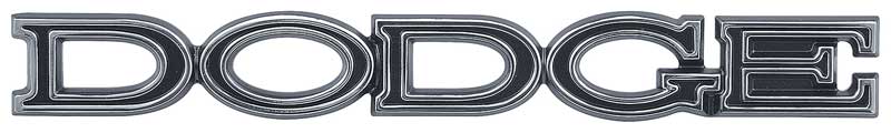 1971 Challenger, Dart, Demon, Charger "Dodge" Hood, Grill, Trunk Lid Emblem