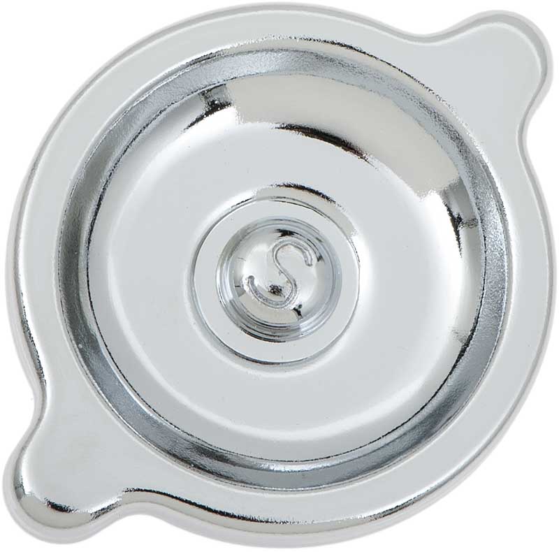 1964-81 Chevrolet V8 Chrome Oil Filler Cap with "S" Marking Chrome Finish