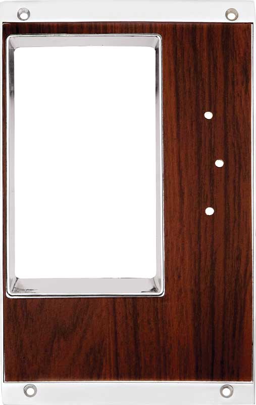 1969 Camaro Console Shift Plate Cherrywood with Manual Trans