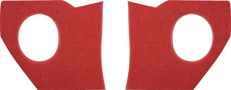 1964 Impala / Full Size Without A/C Red Kick Panel Carpet